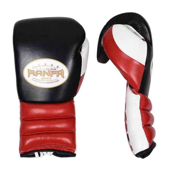 Lace-up Professional Training Boxing Gloves 