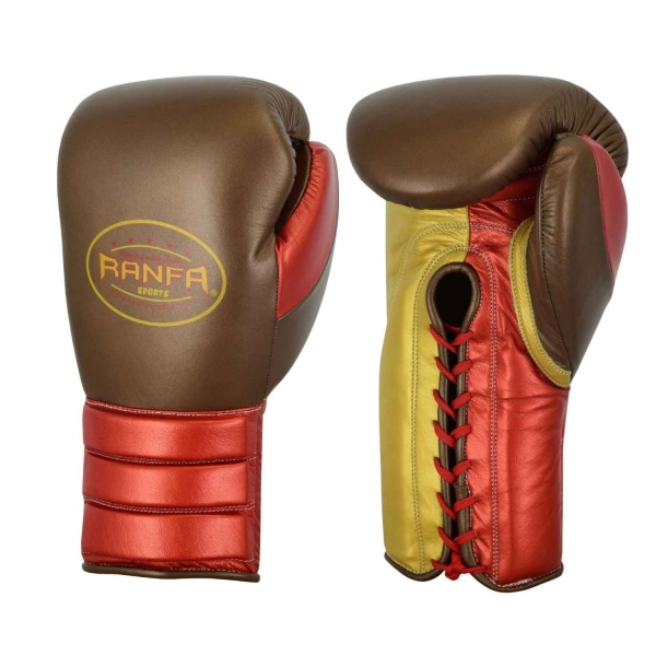 Lace-up Professional Training Boxing Gloves 