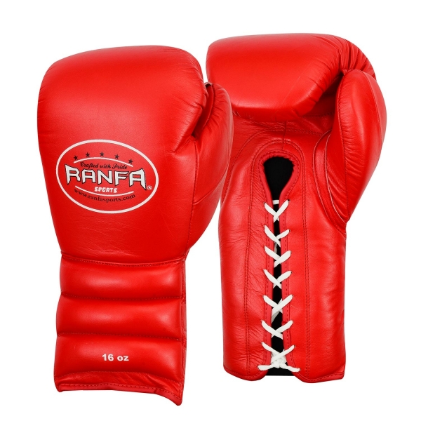 Lace-up Professional Training Boxing Gloves 